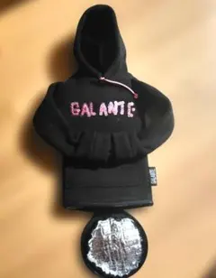 GALANTE パーカー型 ボトルカバー 水筒ケース　ピンク黒のサムネイル