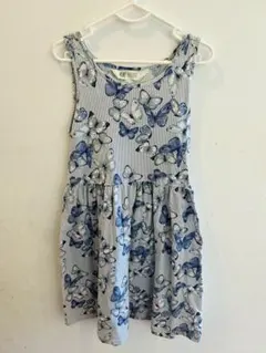 H&M蝶柄ノースリーブワンピース 130cm