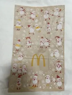 マクドナルド 紙袋 スノーマン 冬