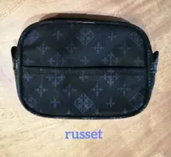 あ*ん様 ラシット　russet モノグラム柄 ポーチ ブラック