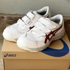 アシックス 安全靴 ウィンジョブ CP311 24.5 白 箱あり 極美品のサムネイル