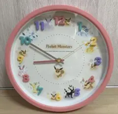 新品未使用 ポケットモンスター 掛時計 イーブイフレンズ