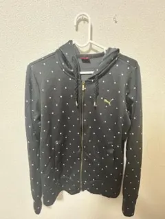 PUMA ドット柄 フルジップパーカー