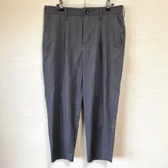 BEAUTY&YOUTH ストライプ テーパード クロップド パンツ