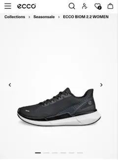 ECCO BIOM 2.2　ウィメンズテキスタイルスニーカー ブラック　25.5のサムネイル