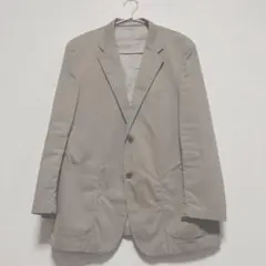 YUKI TORI メンズ ベージュ テーラードジャケット 薄手