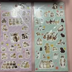 mofusand フラットシール 2種セット 猫 ステッカーのサムネイル