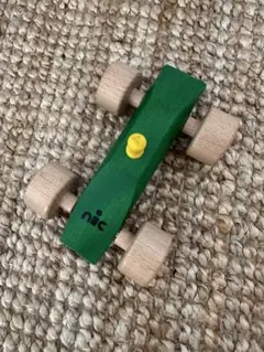 美品 ドイツ nic ニック社 木製 レーシングカー グリーン 木のおもちゃのサムネイル