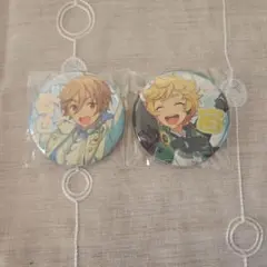 あんさんぶるスターズ　中国　缶バッジ　独奏　真白友也・春川宙