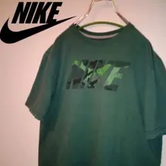 ①NIKE（ナイキ）迷彩　グリーン　デカロゴ