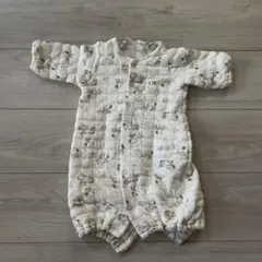 【年末最終SALE】 スヌーピー柄ロンパース あったかニットキルト