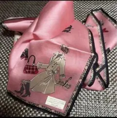 ファッションデザイン ハンカチ ピンク