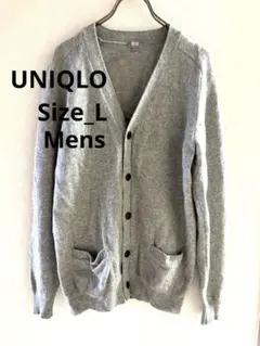 UNIQLOボタン付きカーディガン Lサイズ