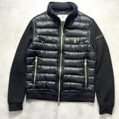 極美品 マークアンドロナ ダウンジャケット ナイロン切替 迷彩 スカル Wジップ