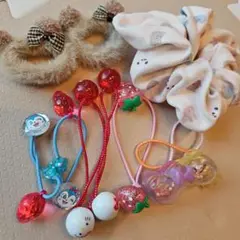 コキンちゃん♡キティちゃん♡プリンセス等ヘアゴムセット♡
