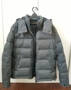 Radmess MEN'S BIGI フード付きダウンジャケット グレー