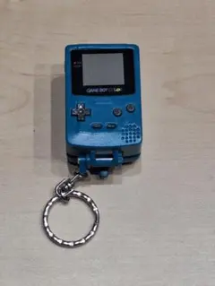 任天堂 GAME BOY COLOR キーホルダー 緑　ホチキス