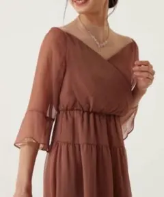 結婚式ドレス　お呼ばれドレス　パーティードレス　オケージョンドレス