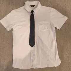 COMME CA ISM ホワイトシャツ ネクタイ付き