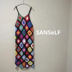 【SANSeLF】crochet knit onepiece sanw80s21