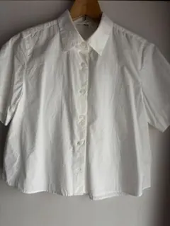 ユニクロショート丈半袖シャツ　S