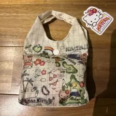 未使用【サンリオ】ハローキティ ABCストア ハワイ限定 折りたたみエコバッグ