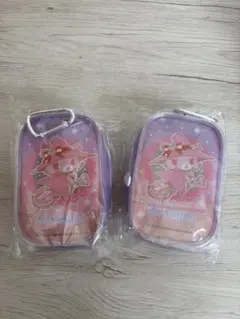 ジュエルペット カラビナ付きクリアポーチ2個セット