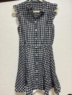 snidel チェック柄 ノースリーブ ワンピース
