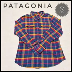 Patagonia パタゴニア チェック レディース S コットン アウトドア