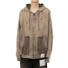MaisonMIHARAYASUHIRO サンフェーデッド ダメージ パーカーのサムネイル