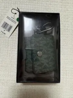 【未開封商品・箱付き】MICHAEL KORS MKイヤホンケースダークグリーン