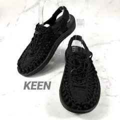 美品❣️定番◾️KEEN◾️ユニーク オールブラック 25のサムネイル