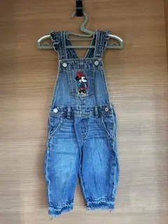 gap ベビー　12-18ヶ月　ミニー　デニム　サロペット