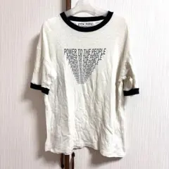 リンガーTシャツ　ロゴプリントのサムネイル