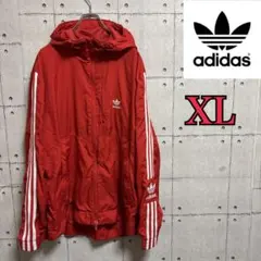 【トレフォレイルロゴ刺繍】アディダスオリジナルス ナイロンジャケット XL