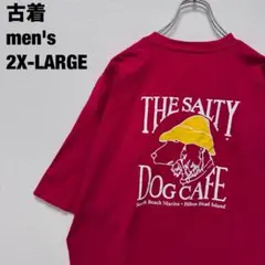 古着 ヘインズ Tシャツ The Salty Dog Cafe レッド 2XLのサムネイル