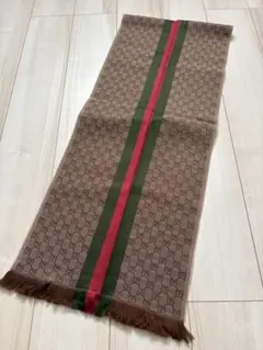 GUCCI GGパターン マフラー ベージュ