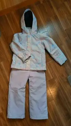 （中古）スキー/スノボ·ウェア/上下セット（キッズ·ピンク系）