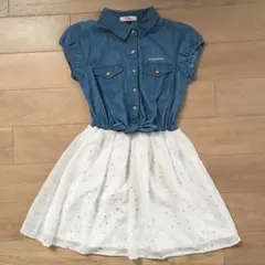 ピンクラテ 半袖ワンピース 150