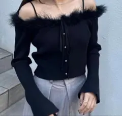 meltthelady body stamping fur camisole - メルカリ