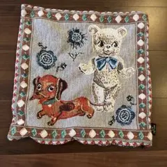 NATHALIE LETE クッションカバー 犬とクマ