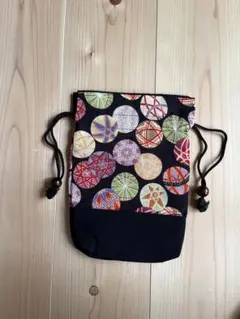 花柄巾着　3点セット