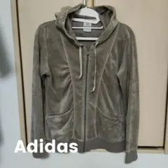 adidas ベージュ M カーデガン 中古品　薄手アウター