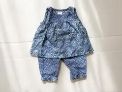Baby GAP インドブロックプリント風セットアップ(6-12months)