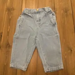 韓国子供服　ライトブルー デニムパンツ 80 美品