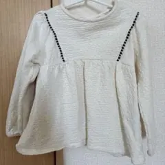 ZARA アイボリー 104 ザラ　女の子　トップス