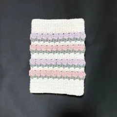 ハンドメイド チューリップ風ブックカバー 文庫本サイズ