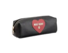MARY QUANT ロゴインザハートスクエアペンケース
