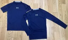アンダーアーマー アンダーシャツ ネイビー セット