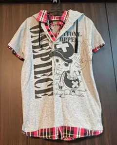 150センチ　ワンピース フード付きTシャツ